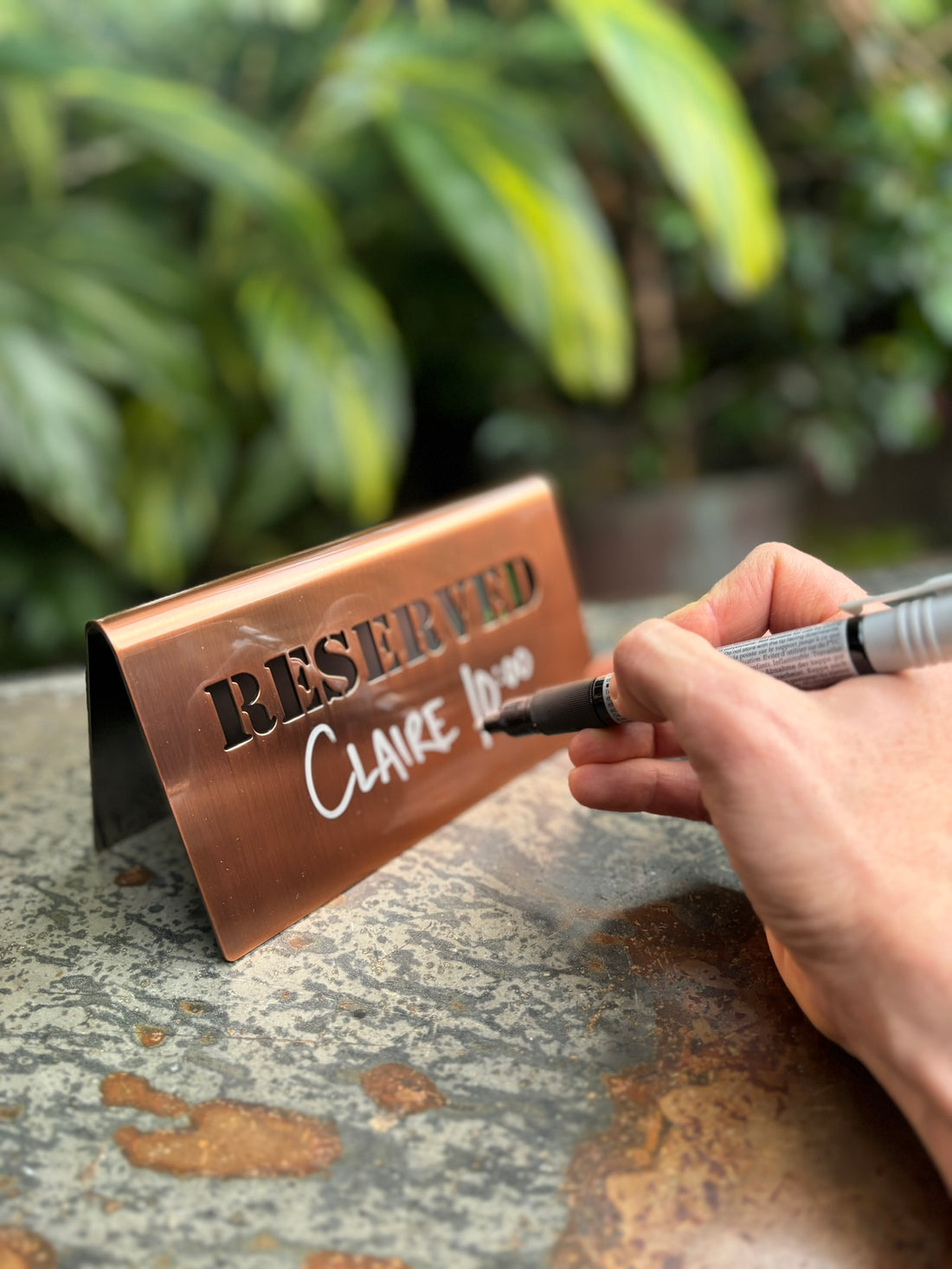 Unique Signage Table Numbers