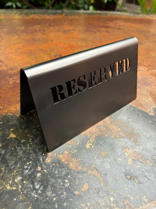 Side view Black Cafe Signage