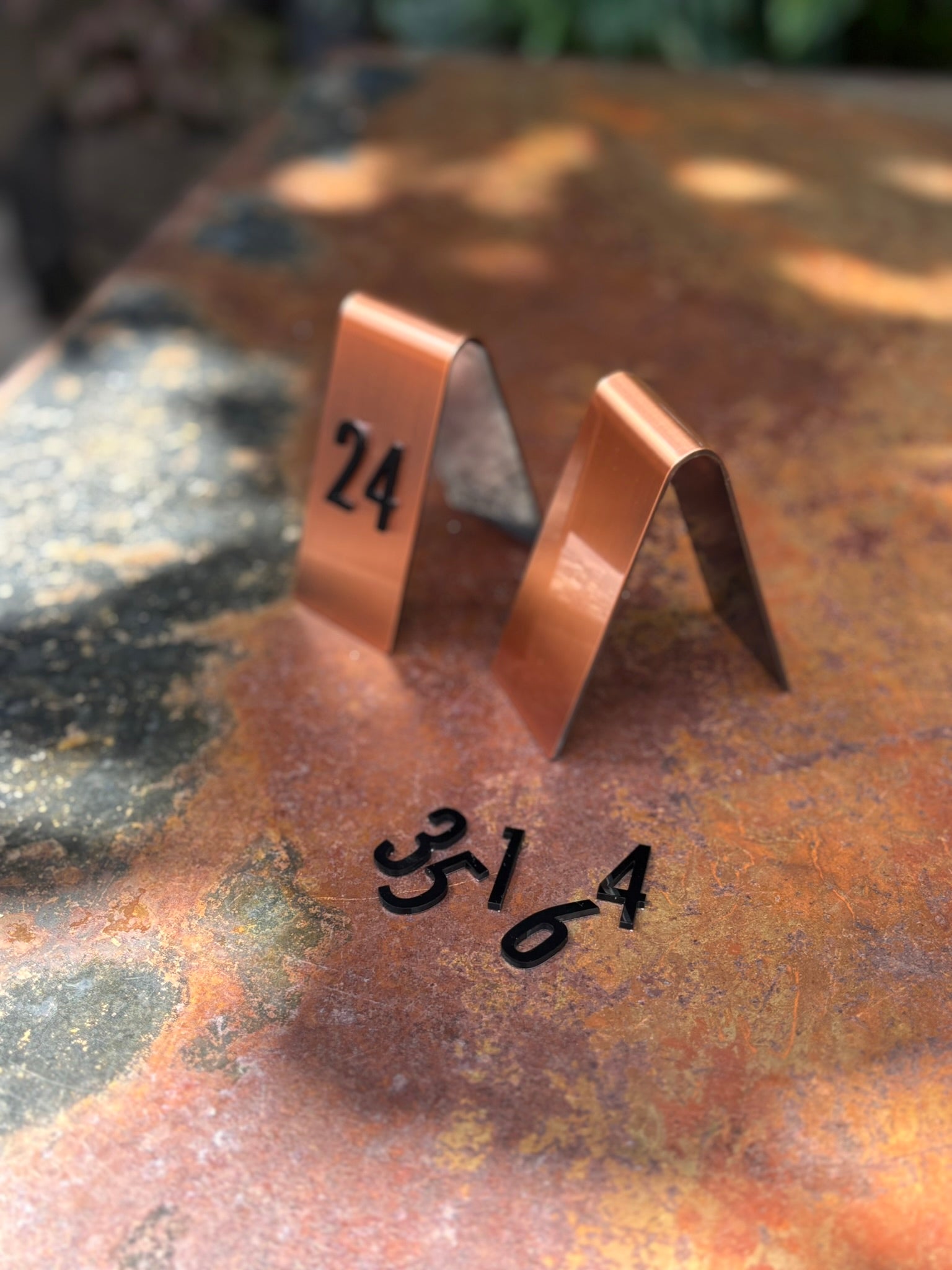 Apex Cafe Table numbers Side View