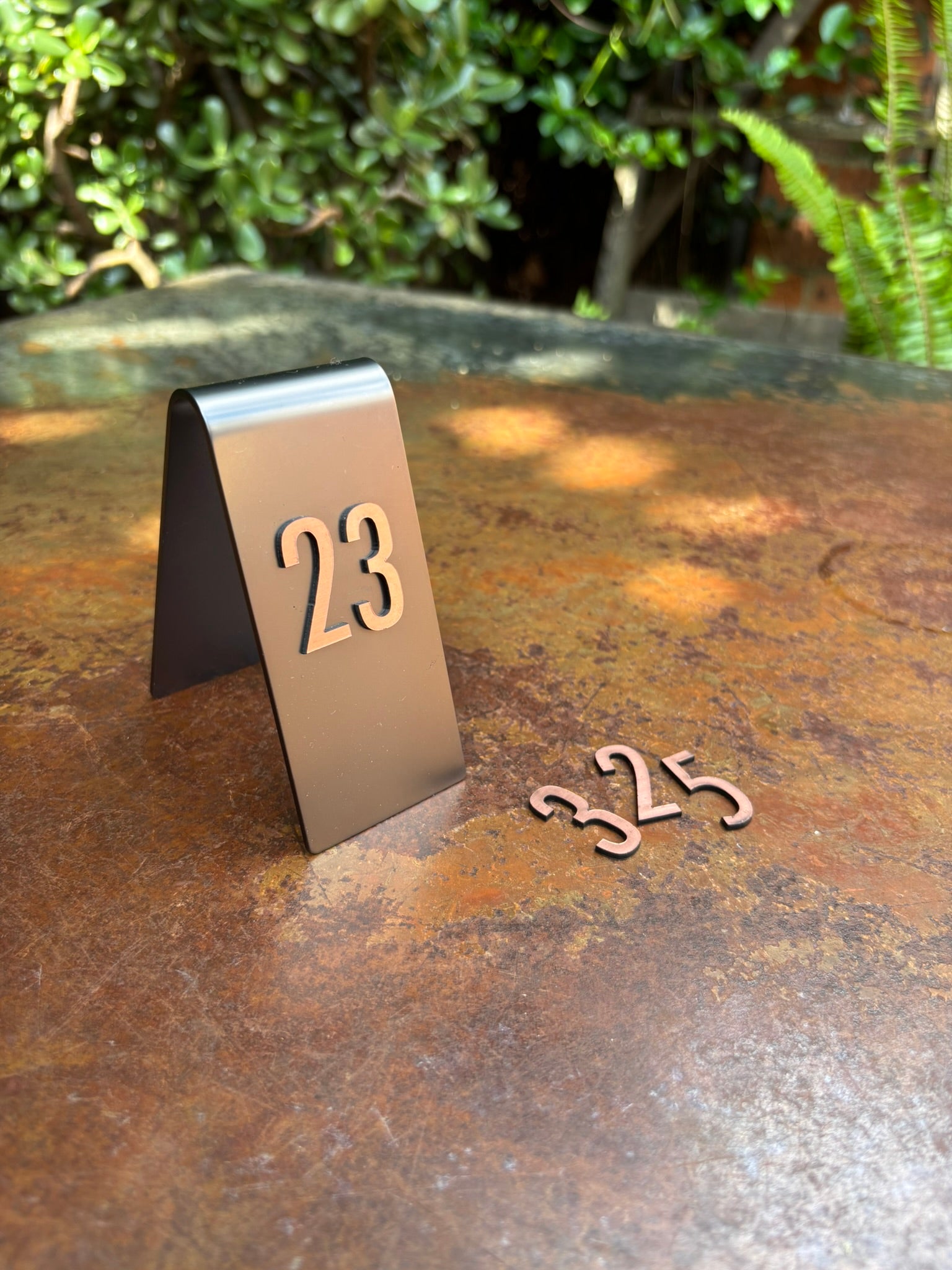 Apex Black Cafe Table Numbers